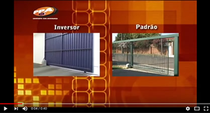 Comparativo do tempo de abertura do portão deslizante usando motor rápido de 9 segundos e motor padrão de 18 segundos.